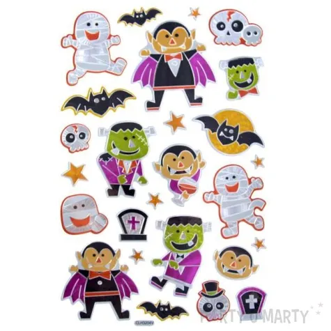 naklejki halloween mumie i wampiry metalizowane arpex