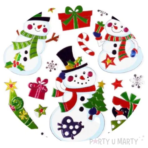 naklejki holograficzne balwanki mix arpex arkusz