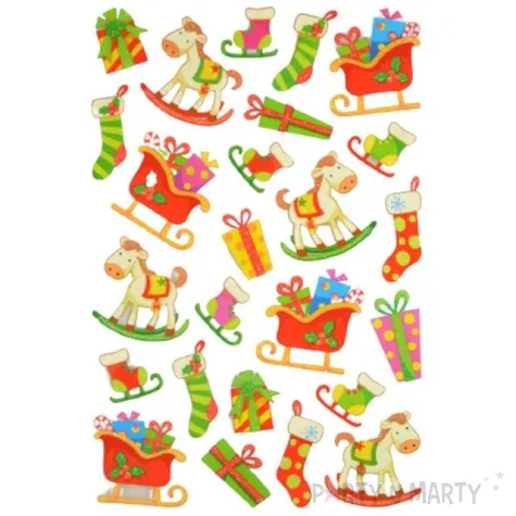 naklejki konie na biegunach brokatowe arpex arkusz