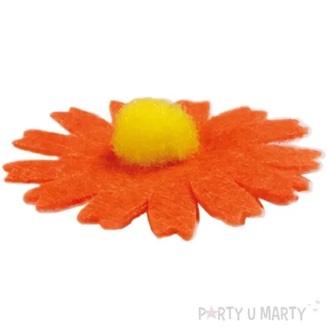 naklejki kwiatki margaretki pomaranczowy titanum 10 szt