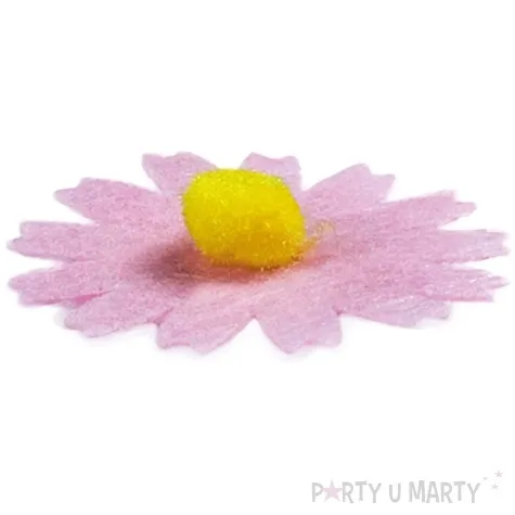 naklejki kwiatki margaretki rozowy titanum 10 szt