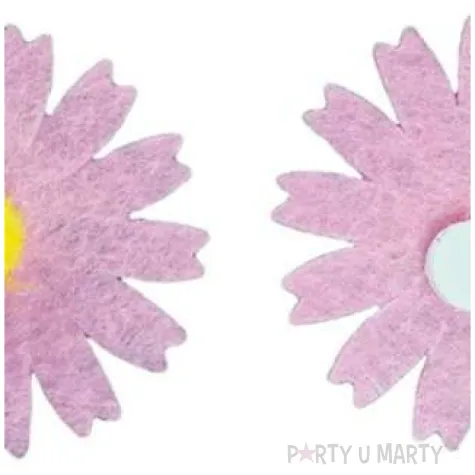 naklejki kwiatki margaretki rozowy titanum 10 szt