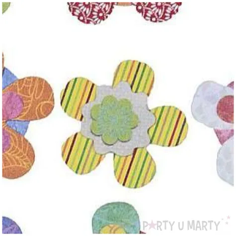 naklejki kwiatki z guzikami titanum