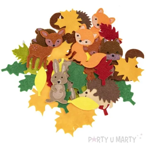 naklejki lesna mieszanka piankowe brewis 24 szt