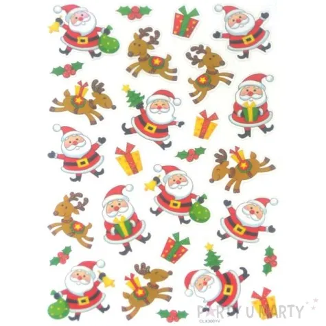 naklejki mikolaje brokatowe arpex arkusz