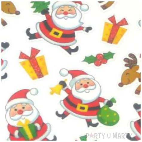 naklejki mikolaje brokatowe arpex arkusz