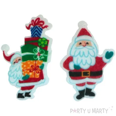 naklejki mikolajki filcowe titanum 10 szt