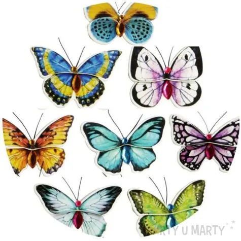 naklejki motylki blyszczace titanum