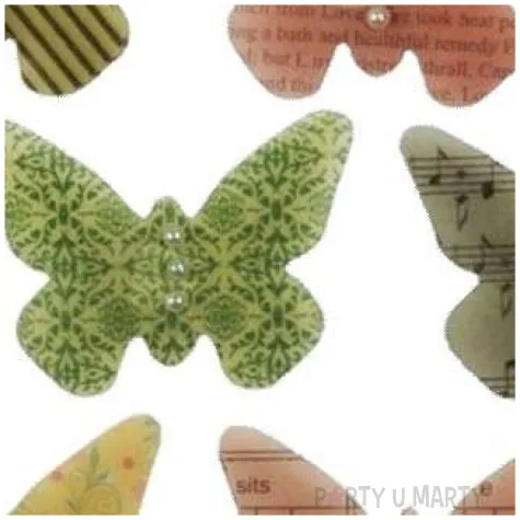 naklejki motylki z koralikami titanum