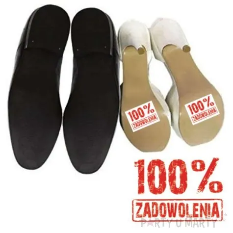 naklejki na buty 100 zadowolenia 2 szt