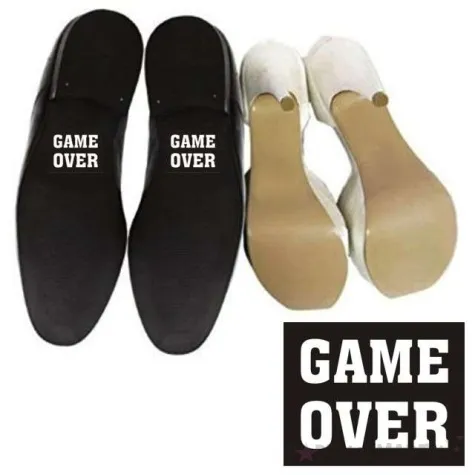 naklejki na buty game over 2 szt