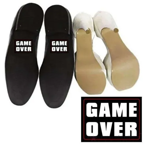 naklejki na buty game over 2 szt