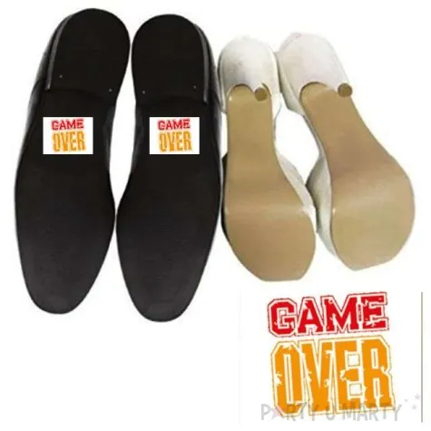 naklejki na buty game over 2 szt