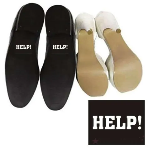 naklejki na buty help 2 szt