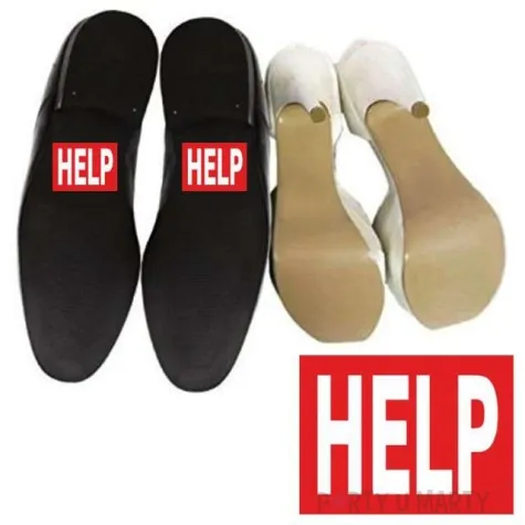 naklejki na buty help 2 szt