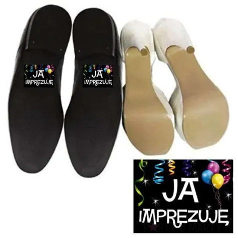 naklejki na buty ja imprezuje 2 szt