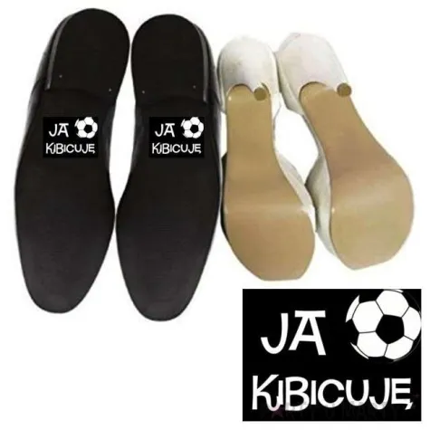 naklejki na buty ja kibicuje 2 szt