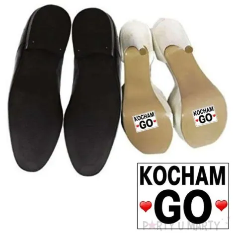 naklejki na buty kocham go 2 szt
