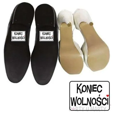 naklejki na buty koniec wolnosci 2 szt