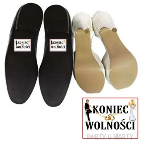 naklejki na buty koniec wolnosci 2 szt