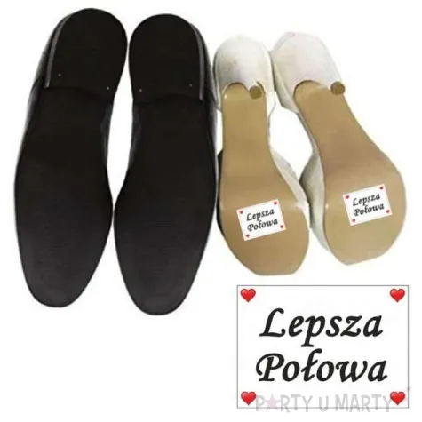 naklejki na buty lepsza polowa 2 szt