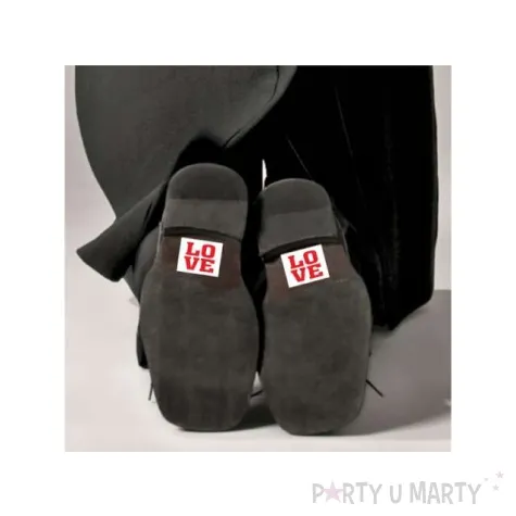 naklejki na buty love 2 szt