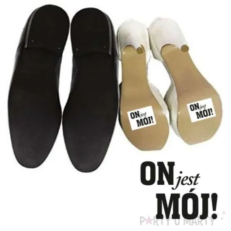 naklejki na buty on jest moj 2 szt