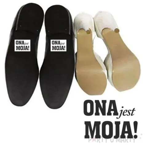 naklejki na buty ona jest moja 2 szt