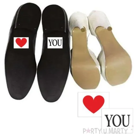 naklejki na buty serduszko i you 2 szt