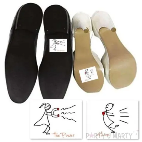 naklejki na buty the power of love 2 szt