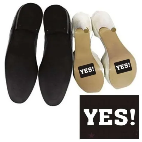 naklejki na buty yes 2 szt