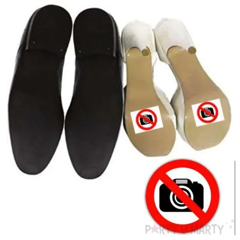 naklejki na buty zakaz fotografowania 2 szt