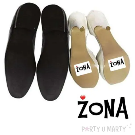 naklejki na buty zona 2 szt