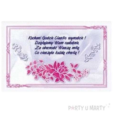 naklejki na ciasto rozowe rozdanie 20 szt