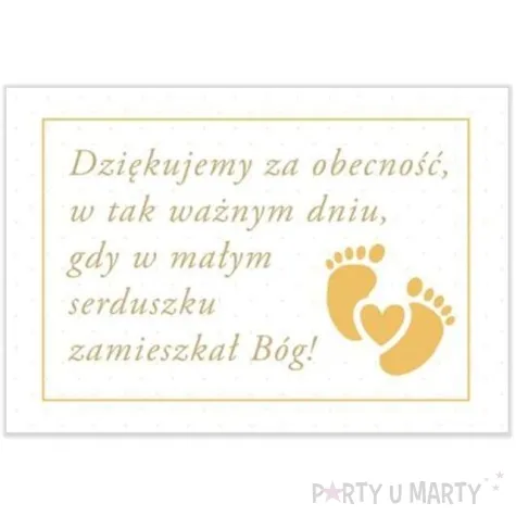 naklejki na ciasto stopki chrzest toledo 20 szt