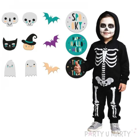 naklejki na okno happy halloween folat 12 szt