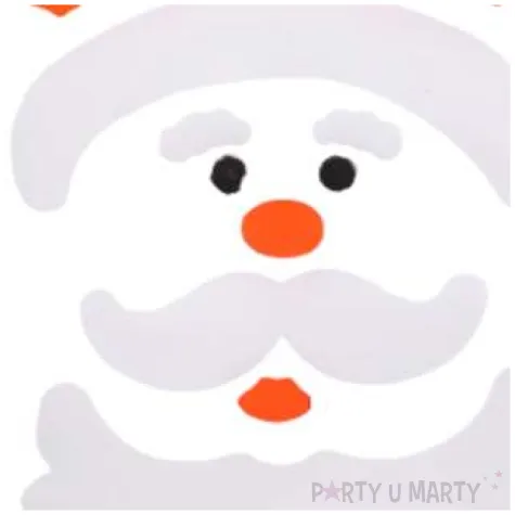 naklejki na okno mikolaj i sniezynki zelowe aliga