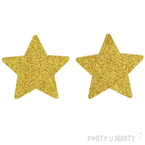 naklejki na sutki gwiazdki brokatowe fever zloty smiffys 2 szt