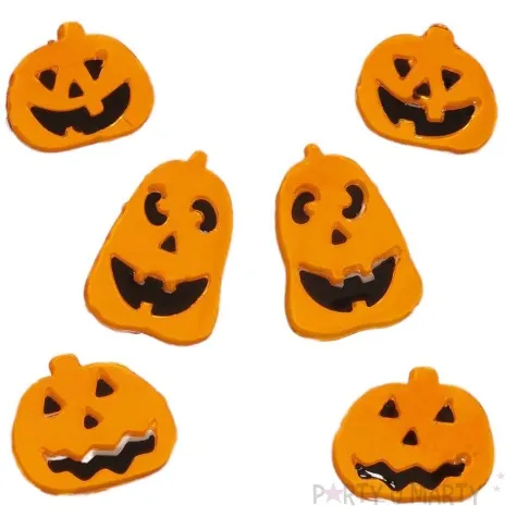 naklejki na szybe dynia usmiechnieta pomaranczowy guirca 6 szt