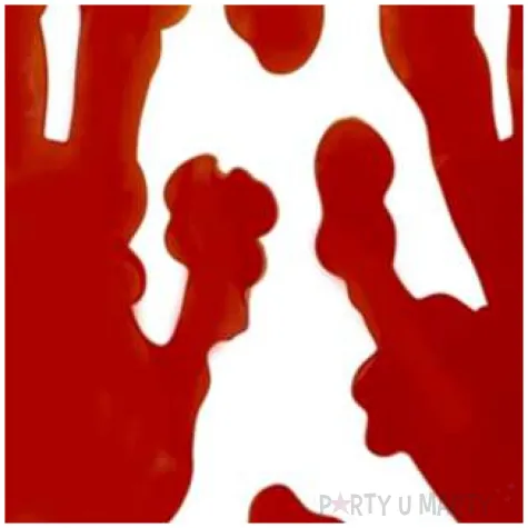 naklejki na szybe krwawe slady para rak partypal