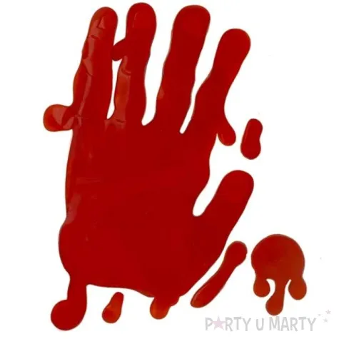 naklejki na szybe krwawe slady reka partypal