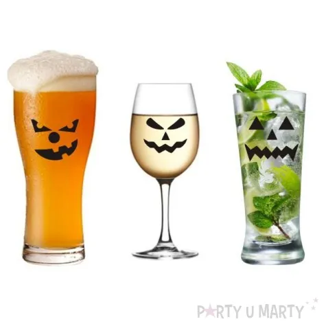 naklejki party dynie zle 3 szt