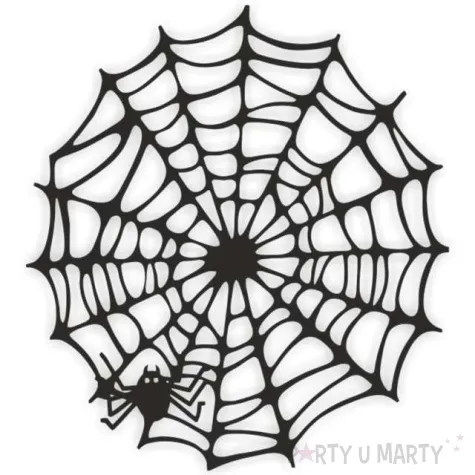 naklejki party pajeczyna lux czarna a4 1 szt