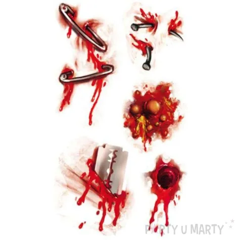 naklejki party szablon rany na halloween amscan 5 szt