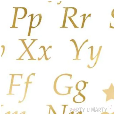 naklejki party zlote litery i znaki partydeco 171 szt