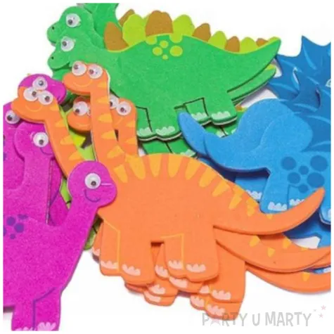 naklejki piankowe dinozaury mix brewis 20 szt