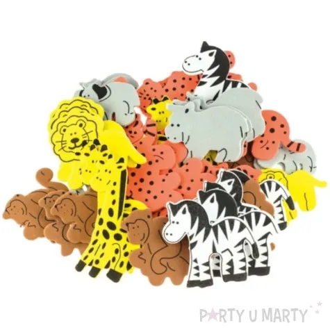naklejki piankowe dzikie zwierzeta safari mix brewis 50 szt