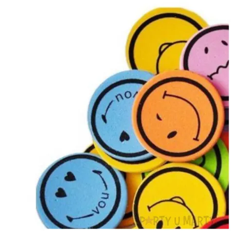 naklejki piankowe emotki rozne humory mix brewis 50 szt