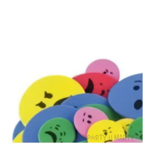 naklejki piankowe emotki rozne miny mix brewis 50 szt