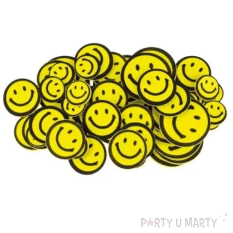 naklejki piankowe emotki usmiechy zolty brewis 54 szt